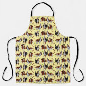 私はバセット·ハウンド·ドッグが大好き エプロン (正面)