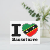 私はバセテールが大好き ポストカード (スタンド正面)