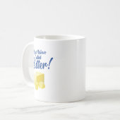 私はバターじゃないなんて信じられない コーヒーマグカップ (正面左)
