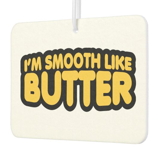 私はバターのようになめらかだ カーエアーフレッシュナー (左)