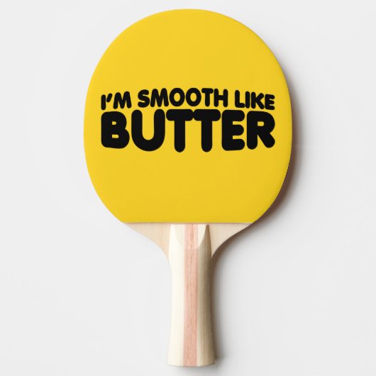 私はバターのようになめらかだ 卓球ラケット (正面)