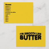私はバターのようになめらかだ 名刺 (正面/裏面)