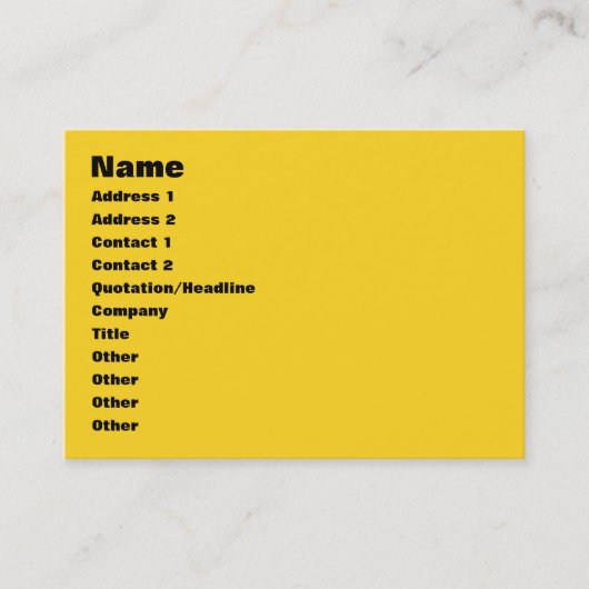 私はバターのようになめらかだ 名刺 (正面)