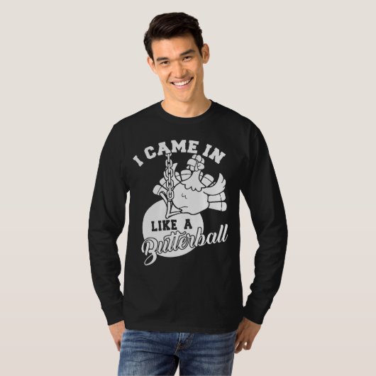 私はバターボ来ール感謝祭のタークのように可愛い Tシャツ (正面フル)