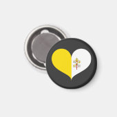 私はバチカン市旗が大好き マグネット (正面/裏面)