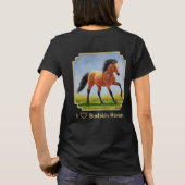 私はバックスキンの馬が大好き Tシャツ (裏面)