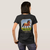 私はバックスキンの馬が大好き Tシャツ (裏面フル)