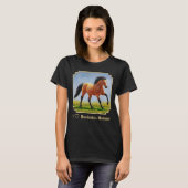 私はバックスキンの馬が大好き Tシャツ (正面フル)