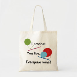 私はバッグ住んでいますかぎ針で編みます トートバッグ