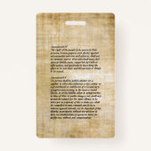 私はバッジおよび締縄承諾しません バッジ (裏面)