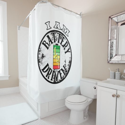 私はバッテリー駆動シャワーカーテンだ シャワーカーテン (インサイチュ)