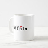 私はバッファローが大好き コーヒーマグカップ (正面左)
