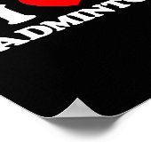 私はバドミントンおもしろいヤードゲームバーディラケットネットが大好き ポスター (角)