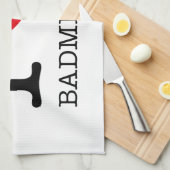 私はバドミントンが大好き キッチンタオル (四つ折り)