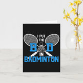 私はバドミントンに悪い事を言った カード (黄色い花)