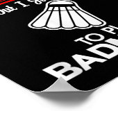 私はバドミントンに症状を検索し遊た ポスター (角)