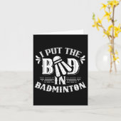 私はバドミントンの恋人の試合の選手チームに悪い値を入れた カード (黄色い花)