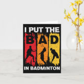 私はバドミントン5に悪い事を入れた カード (黄色い花)