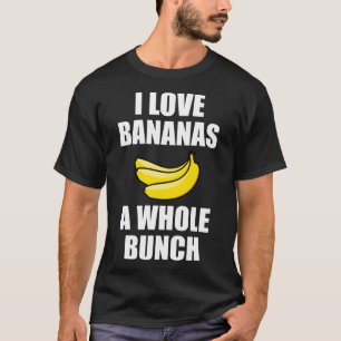 私はバナナが大好おもしろいき Tシャツ