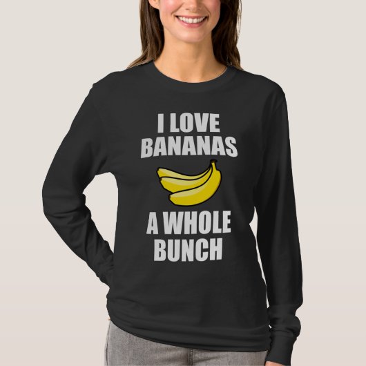 私はバナナが大好おもしろいき Tシャツ (正面)