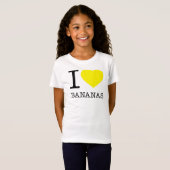 私はバナナが大好き Tシャツ (正面フル)
