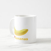 私はバナナを愛します コーヒーマグカップ (正面左)