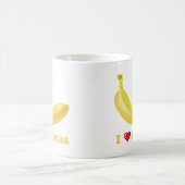 私はバナナを愛します コーヒーマグカップ (中央)