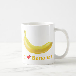 私はバナナを愛します コーヒーマグカップ