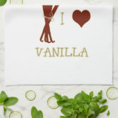 私はバニラが大好き キッチンタオル (折り畳み)