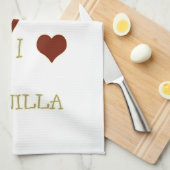 私はバニラが大好き キッチンタオル (四つ折り)