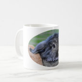 私はバニーのマグを愛します コーヒーマグカップ (正面左)