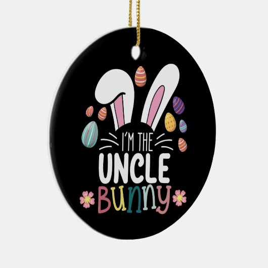 私はバニー・イースターの叔父の家族のマッチング セラミックオーナメント (右)