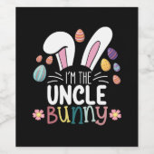 私はバニー・イースターの叔父の家族のマッチング ワインラベル (シングルラベル)