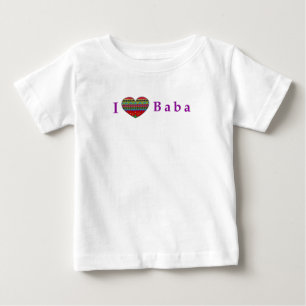 私はババを愛します ベビーTシャツ
