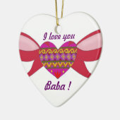 私はババ愛します セラミックオーナメント (左)