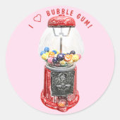 私はバブルガムが大好き ラウンドシール (正面)