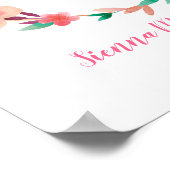 私はバプテスマの神パーソナライズされたプリントの子だ ポスター (角)