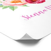 私はバプテスマの神パーソナライズされたプリントの子だ ポスター (角)