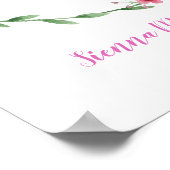 私はバプテスマの神パーソナライズされたプリントの子だ ポスター (角)