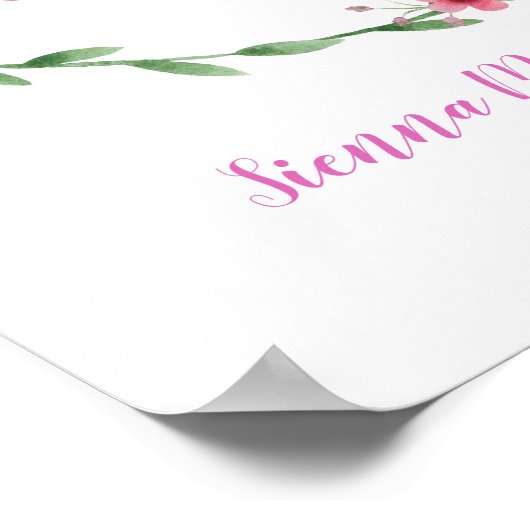 私はバプテスマの神パーソナライズされたプリントの子だ ポスター (角)