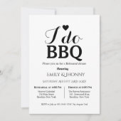 私はバモダンーベキューのリハーサルのディナーを行う 招待状 (正面)