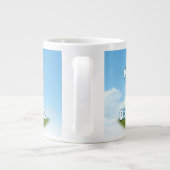 私はバラク、ボー最初の犬のオバマのために吠える ジャンボコーヒーマグカップ (裏面)