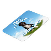 私はバラク、ボー最初の犬のオバマのために吠える マグネット (左側)