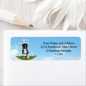 私はバラク、ボー最初の犬のオバマのために吠える ラベル (インサイチュ)