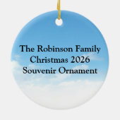 私はバラク、Boのために最初の犬オバマ吠えます セラミックオーナメント (裏面)