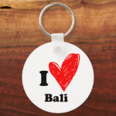 私はバリを愛している キーホルダー (正面)