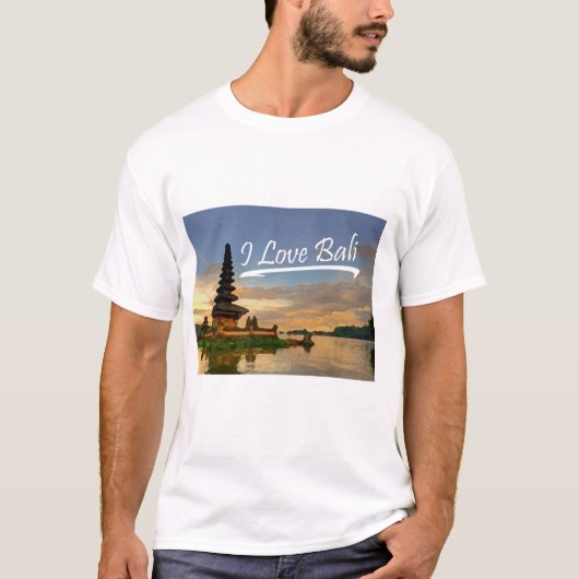 私はバリ島を愛します Tシャツ (正面)