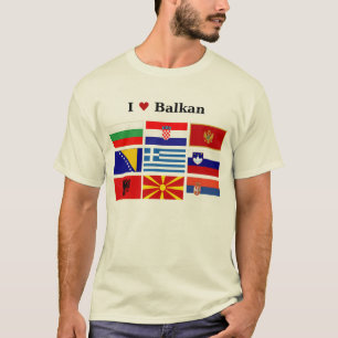 私はバルカン半島を愛します Tシャツ