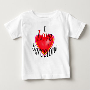 私はバルセロナが大好き! ベビーTシャツ