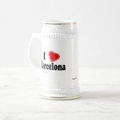 私はバルセロナを愛します ビールジョッキ (正面左)